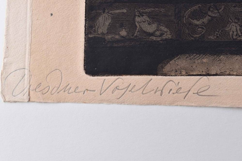 Artwork by Hans Körnig, Dresdner Vogelwiese, Made of Graphic Etching