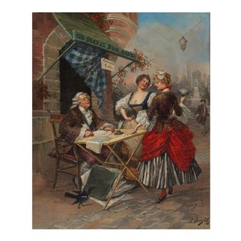 A well-kept secret 22 x 18in (55.9 x 45.7cm); framed 30 x 26in (76.2 x 66cm - J. Gougelet