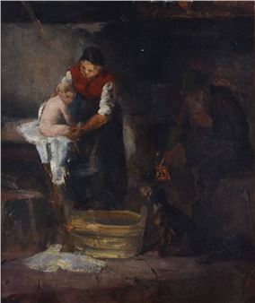 Morning wash - August Niedmann