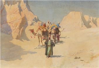 A caravan in the desert - Robert George Talbot Kelly