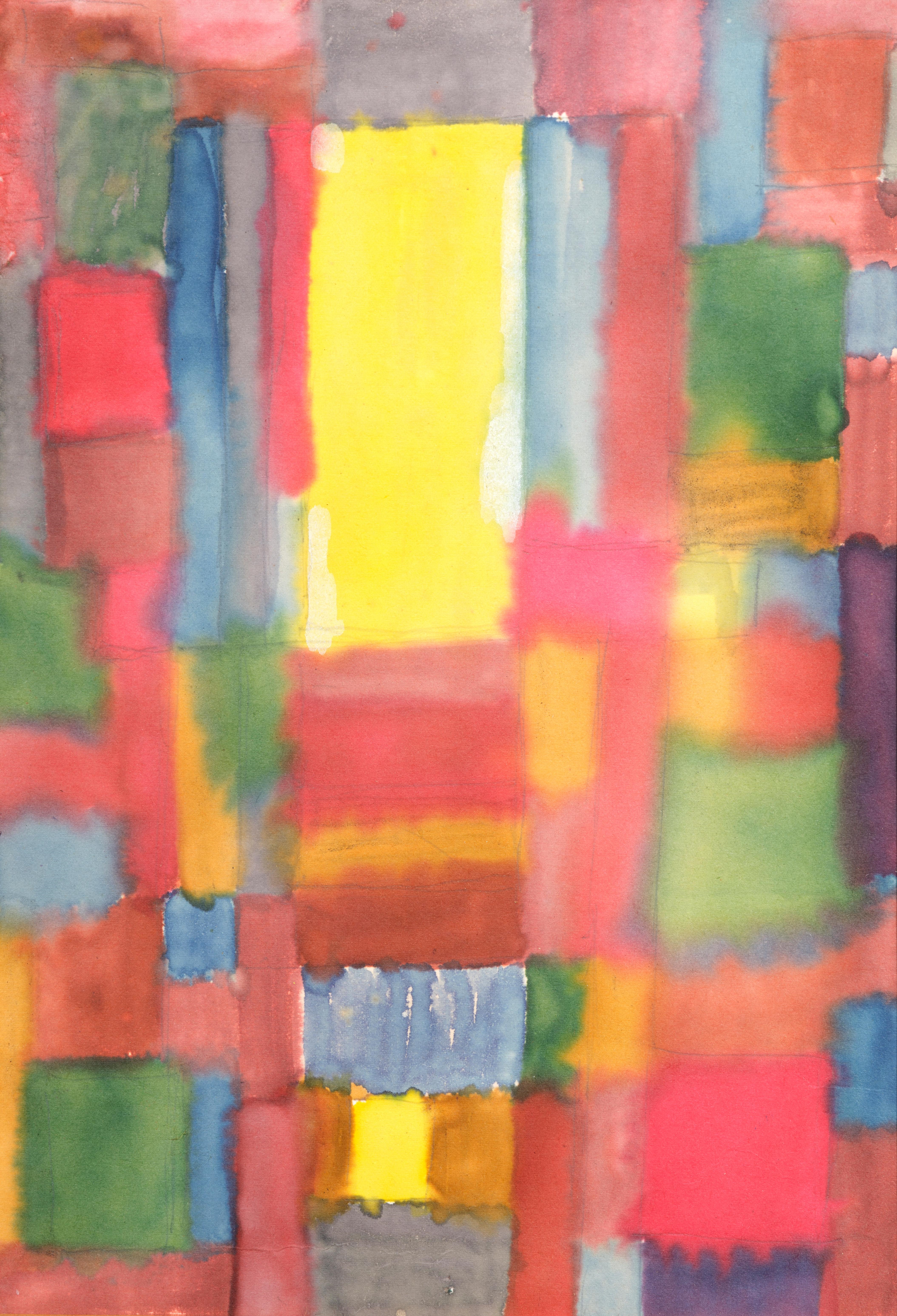 Artwork by Johannes Itten, Licht leuchtet, Made of Watercolour On Paper