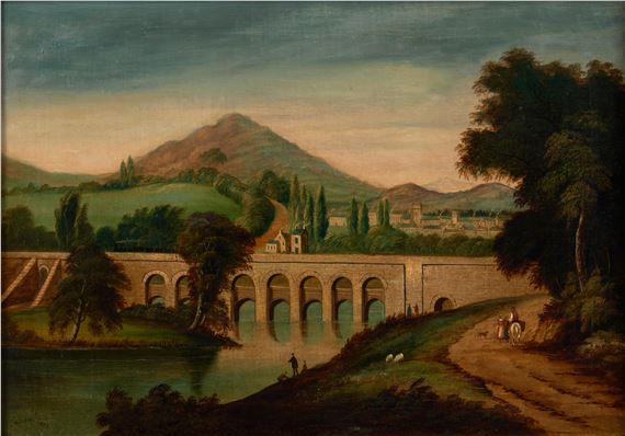 Landscape with Fishermen and Travelers - Henry Gastineau