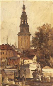 Garrison church, Potsdam - Lotte Laserstein