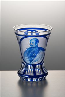 BIEDERMEIER GLASS WITH A PORTRAIT - Karl Pfohl