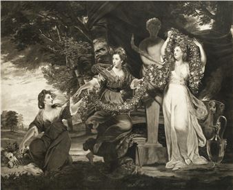 A Group of eight Mezzotint Portraits - Various Artists