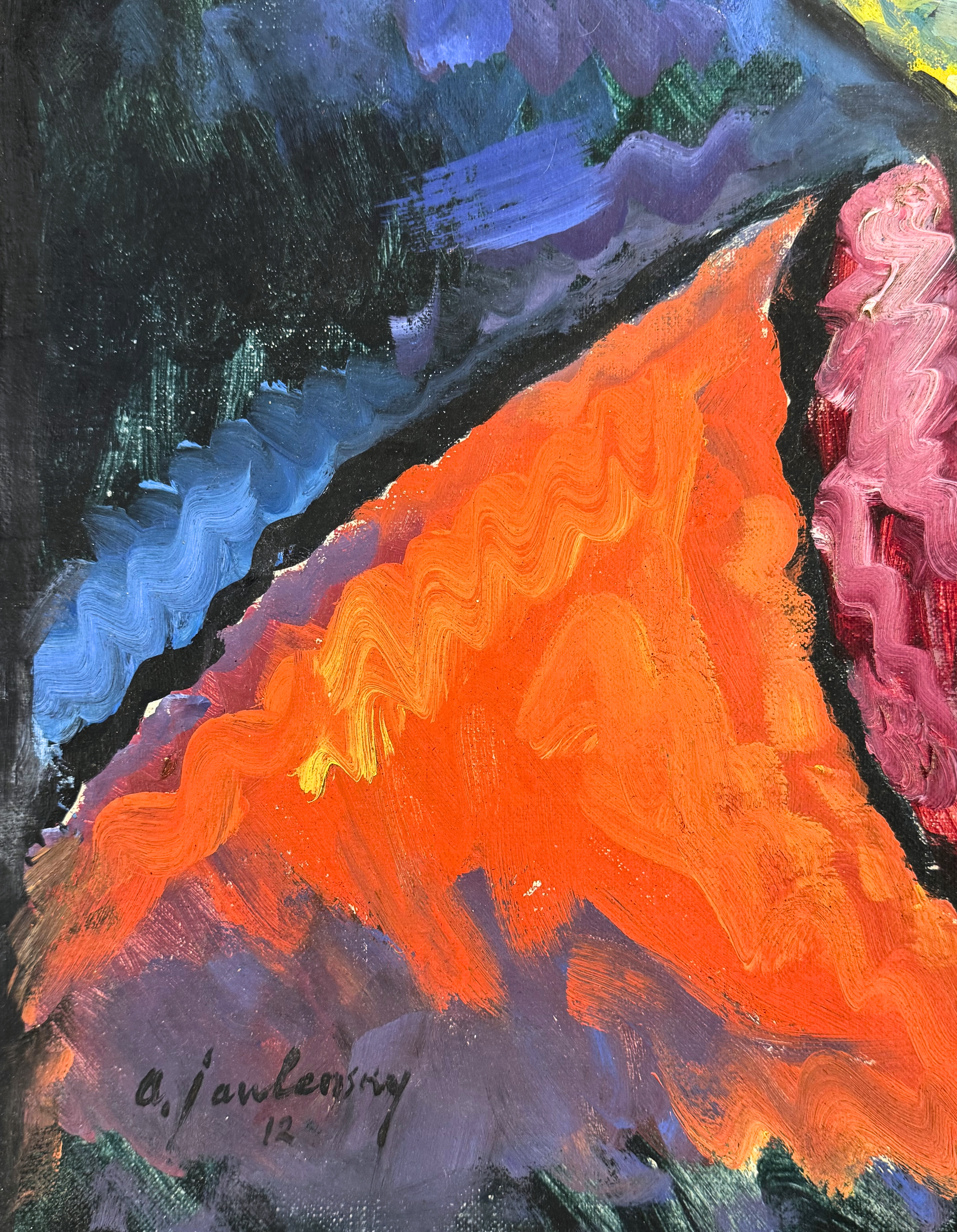 Artwork by Alexej von Jawlensky, Woman with Hat, Made of Oil On Canvas