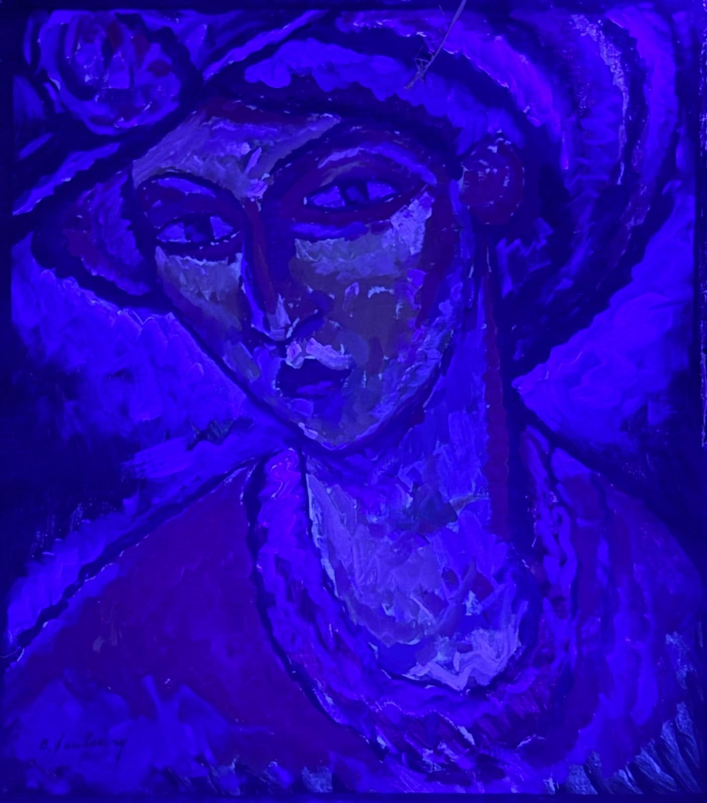Artwork by Alexej von Jawlensky, Woman with Hat, Made of Oil On Canvas