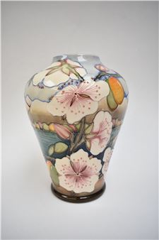 Limited edition Moorcroft Elounda pattern vase - Alicia Amison