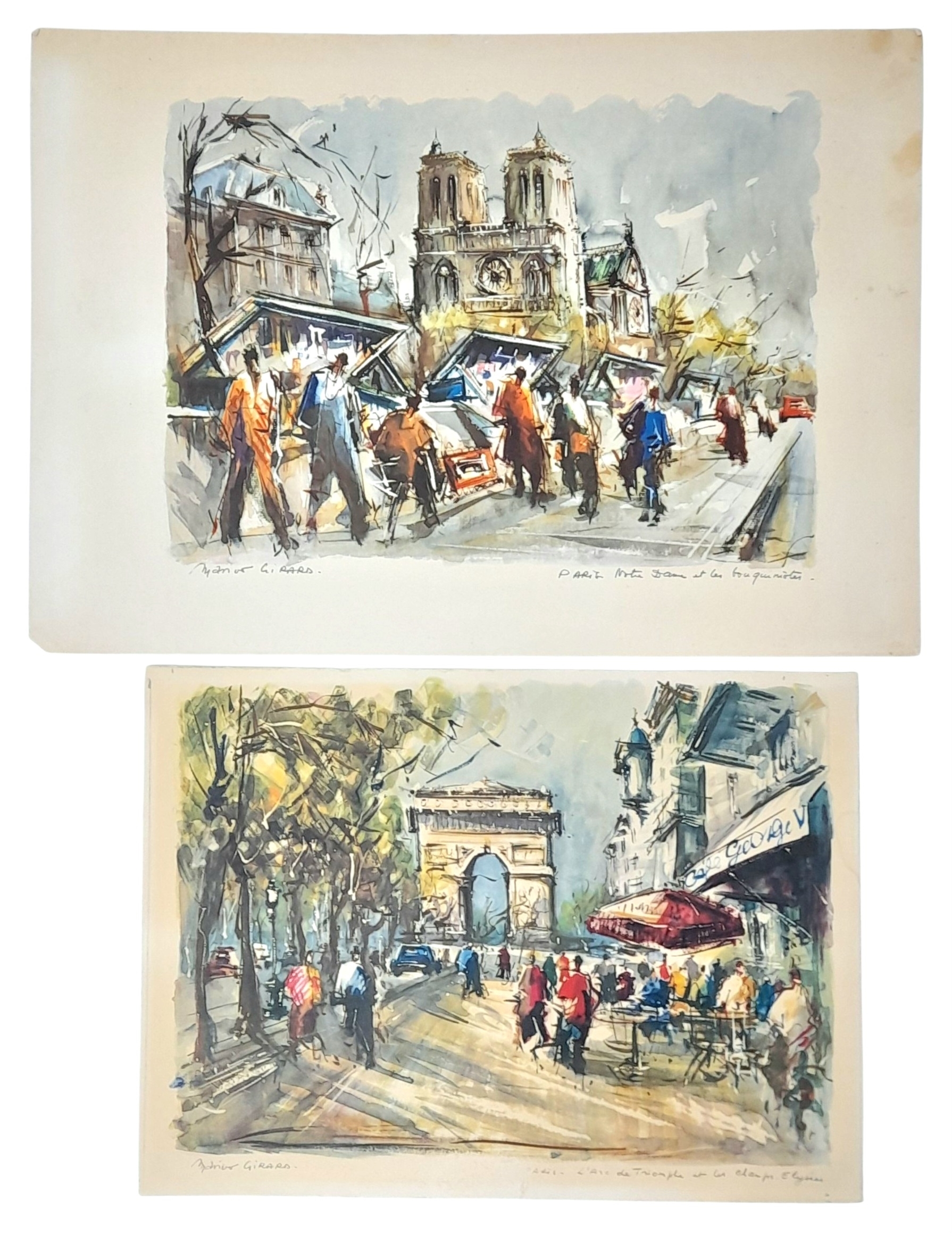Artwork by Marius Girard, Paris Street-Life, Made of Prints