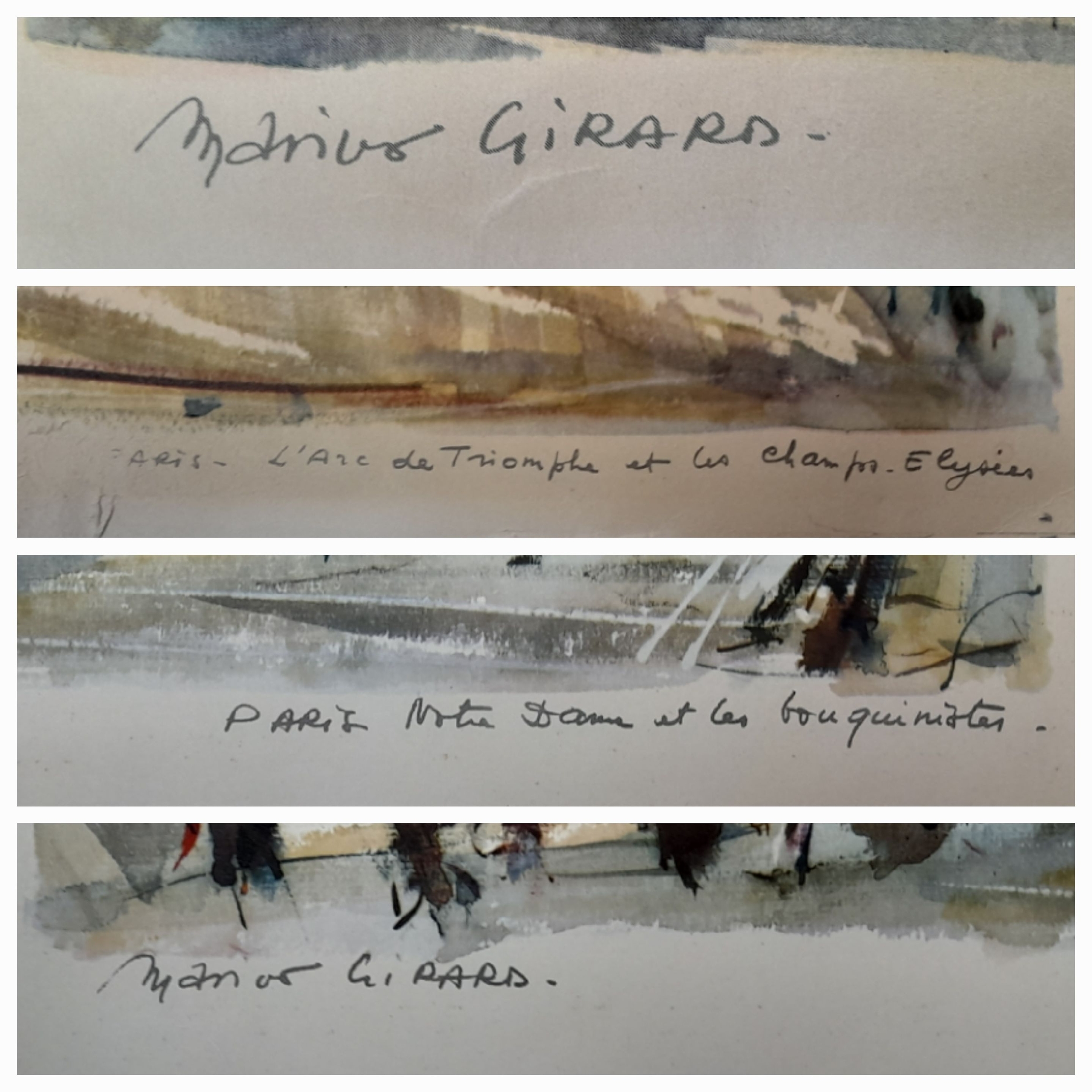 Artwork by Marius Girard, Paris Street-Life, Made of Prints