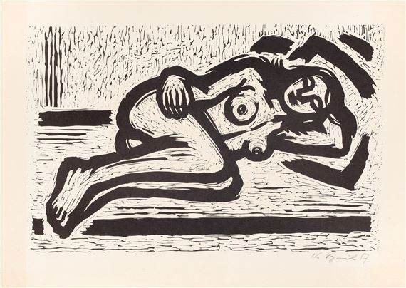 Ležící dívka, 1957 - Karel Vysušil