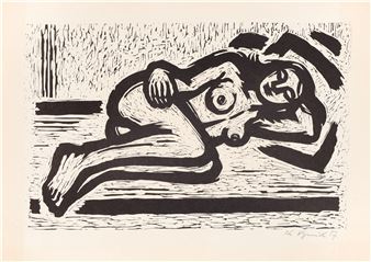 Ležící dívka, 1957 - Karel Vysušil