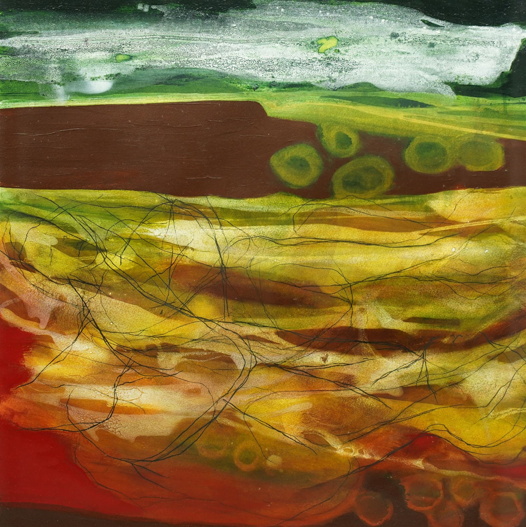 Artwork by Barbara Sykes, Reflections, Made of Mixed Media