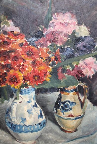 study of two vases of flowers - Bloomsbury Group