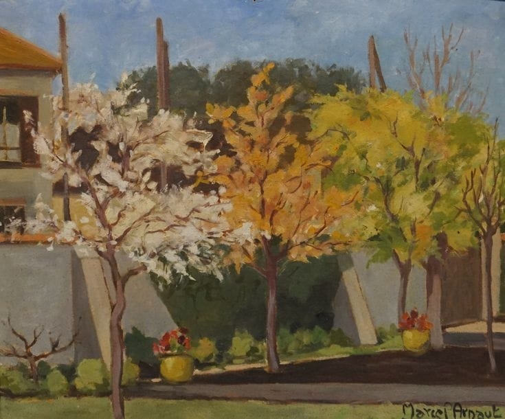 Artwork by Marcel Arnaut, Jardin clos, Made of Oil On Board
