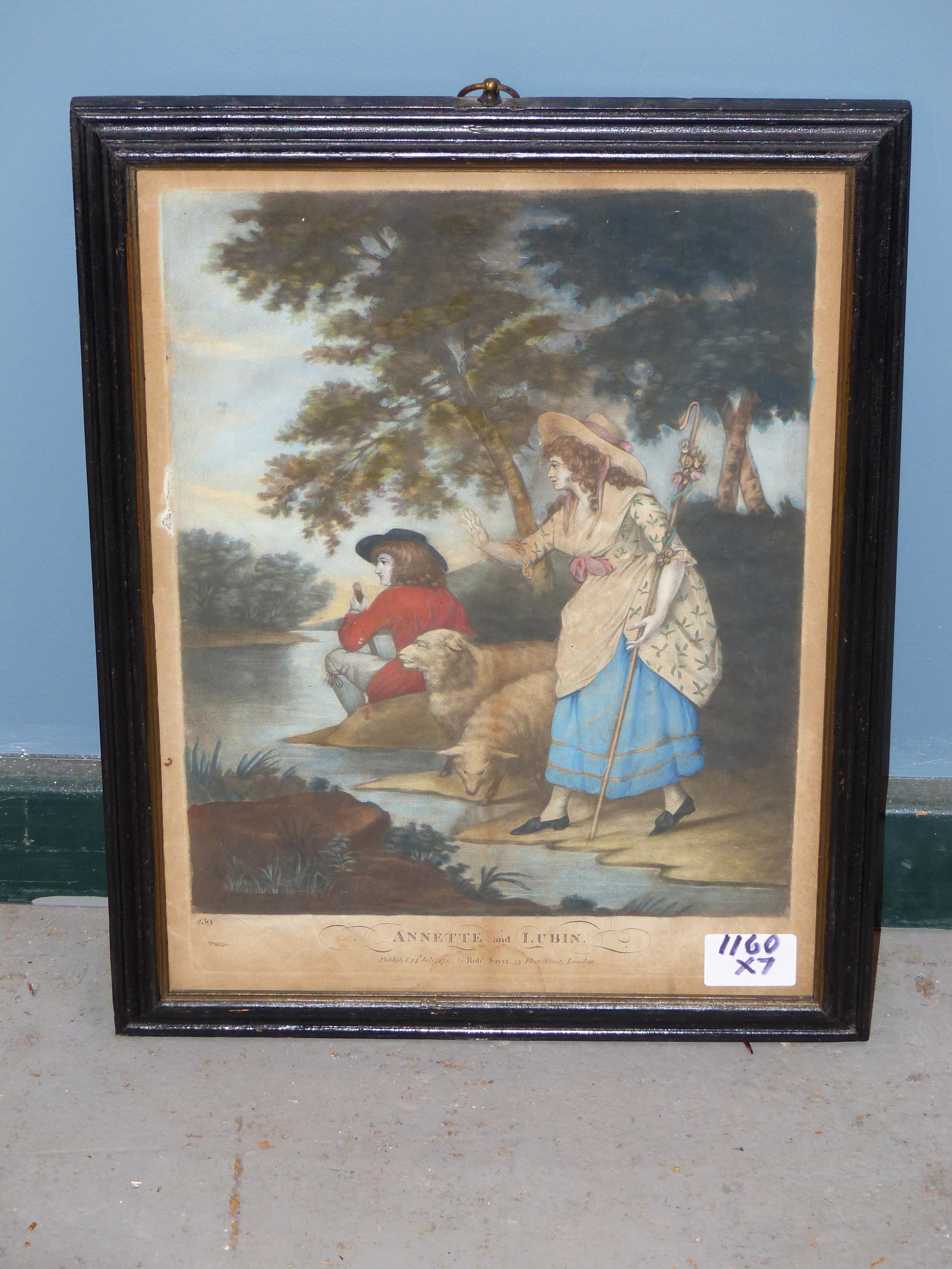 Artwork by Robert Sayer, a boarding school governess and Annette Lubin; Prodigal Son' series, Made of Hand-Coloured Prints