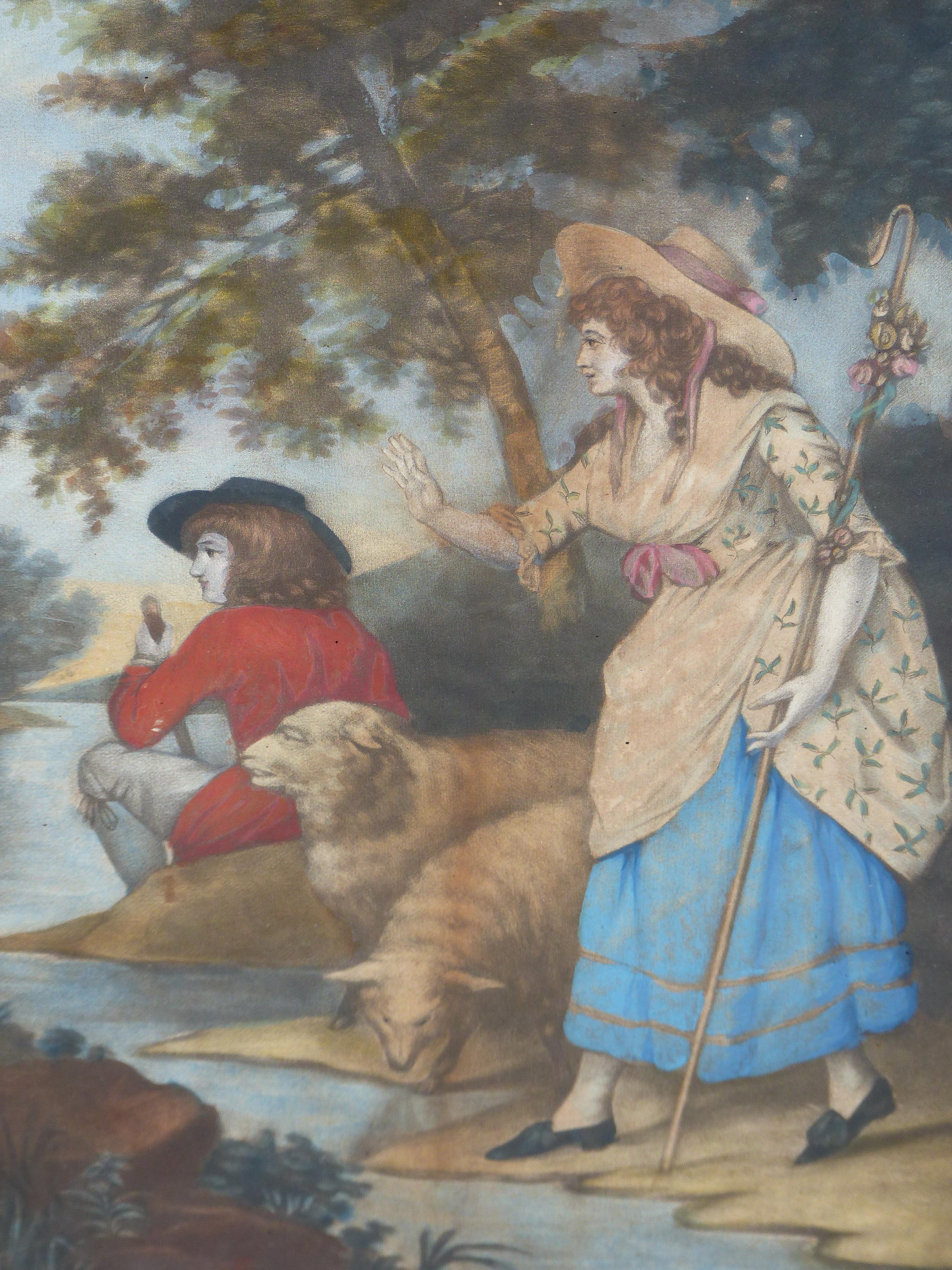 Artwork by Robert Sayer, a boarding school governess and Annette Lubin; Prodigal Son' series, Made of Hand-Coloured Prints