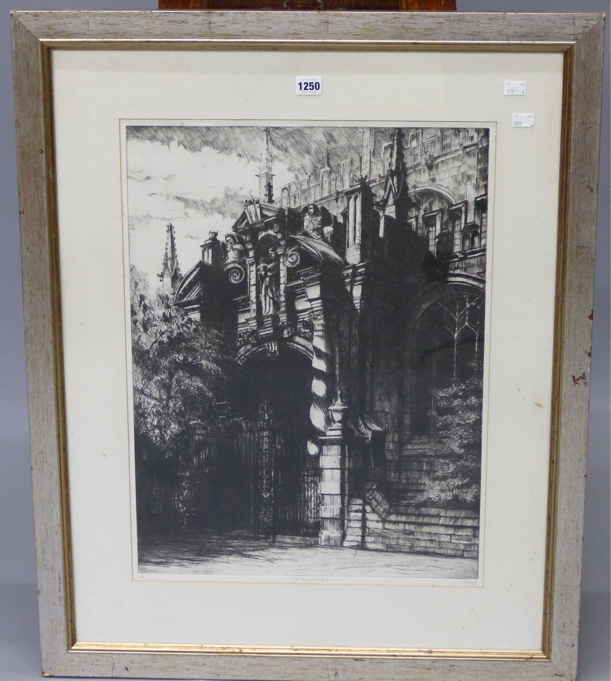 Artwork by John Howard, St Mary's Oxford, Made of Drypoint