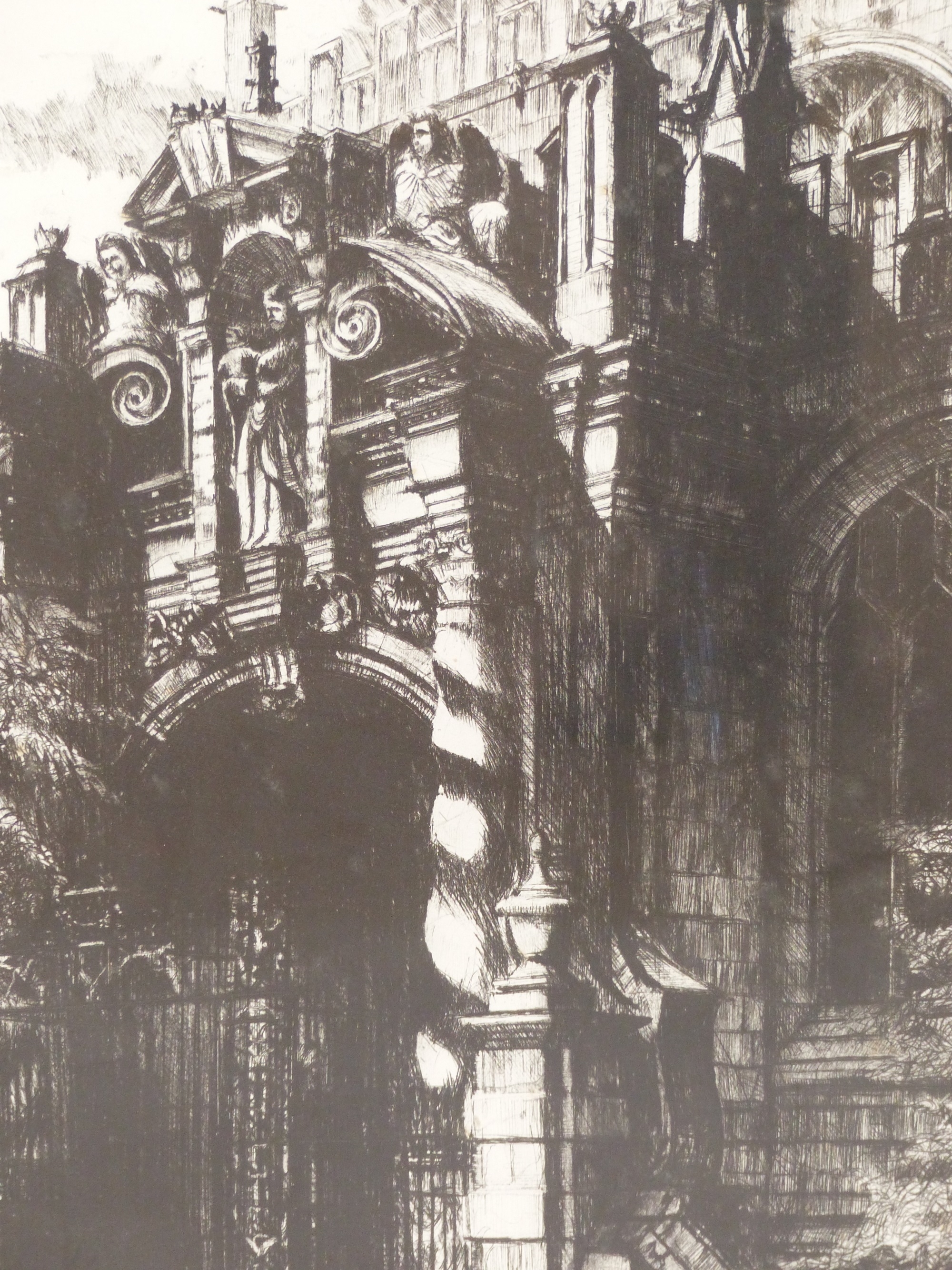 Artwork by John Howard, St Mary's Oxford, Made of Drypoint
