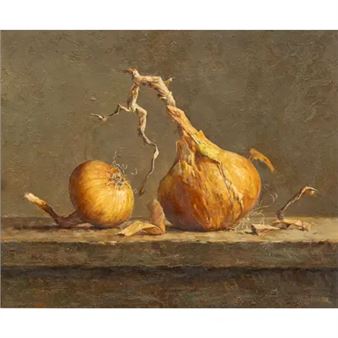 Stilleven met uien - Marius van Dokkum