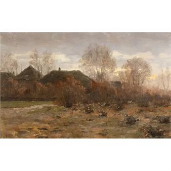 &quot;Geldersch landschap&quot; - Gerardus Johannes Roermeester
