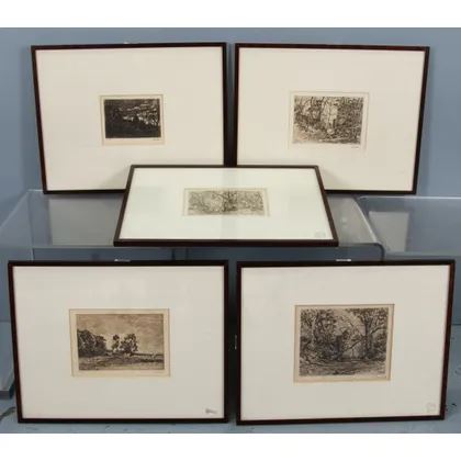 Vijf landschappen - Wilhelmus Hendrikus Petrus Johannes de Zwart