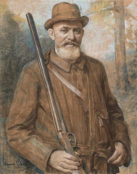 Heinrich Dohm | Portrait of huntsman and merchant Andreas Hansen (1913 ...