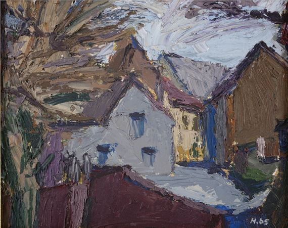 Dorfansicht by Hans-Peter Hund, 1965