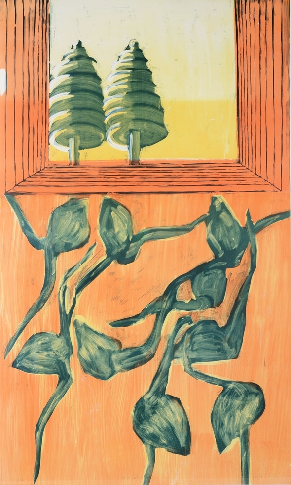 Artwork by Rosa Loy, Gute Luft, Made of Farblichtdruck Auf Leichtem Karton