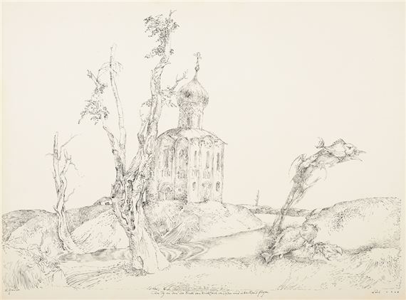 Fünf Federzeichnungen