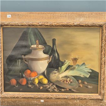 Still Life with Leeks - Peter Stebbing