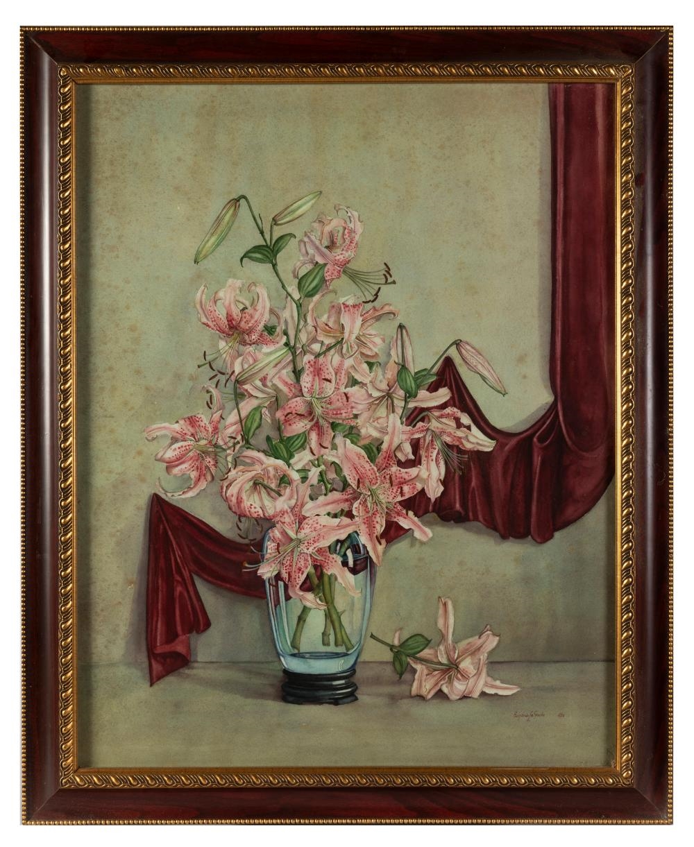 Artwork by Eugene Lagerche, Still Life, Made of Watercolours