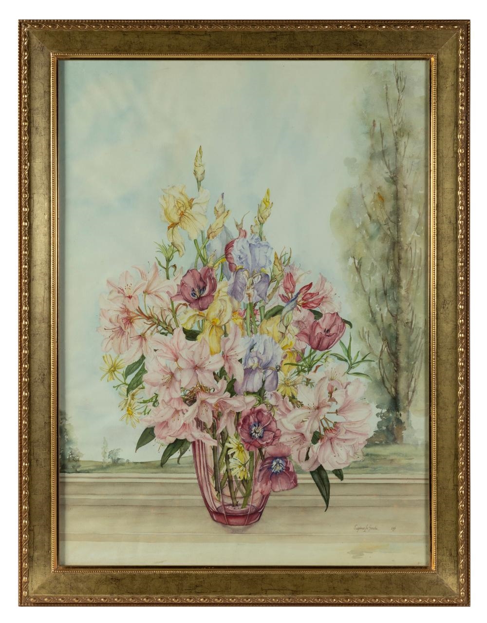 Artwork by Eugene Lagerche, Still Life, Made of Watercolours