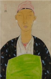 Lady in Pink Headscarf - Nguyen Hung