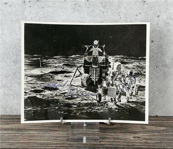 NASA | NASA Apollo 14 Crew Signed Autographed Photo | MutualArt