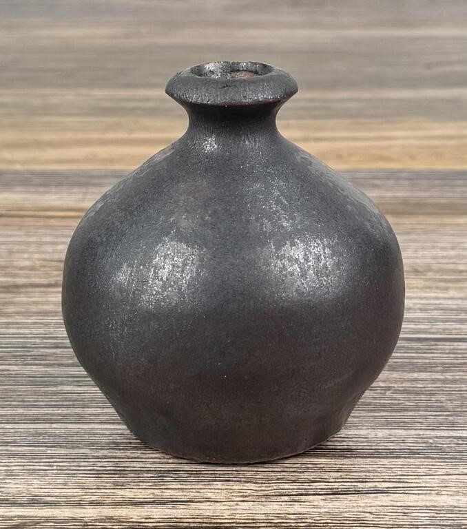 Artwork by Monte Dolack, Monte Dolack Montana Studio Pottery Weed Pot, Made of Pottery