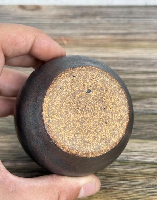 Artwork by Monte Dolack, Monte Dolack Montana Studio Pottery Weed Pot, Made of Pottery