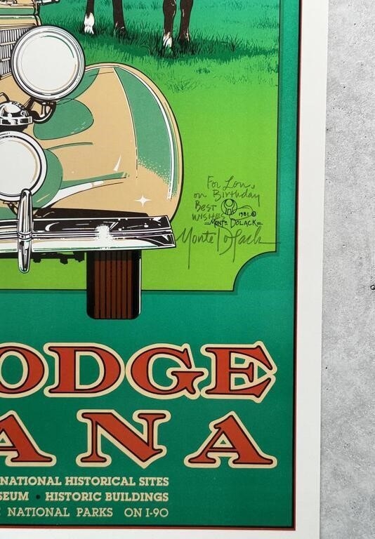 Artwork by Monte Dolack, Deer Lodge Prison Print