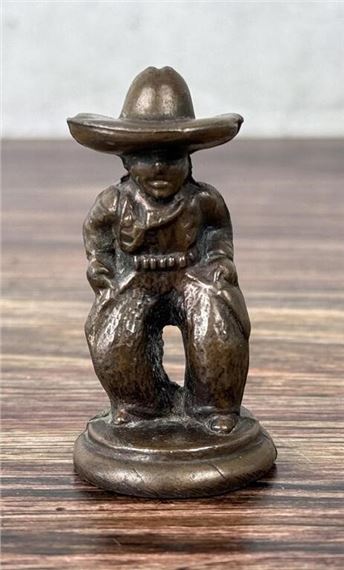 Cowboy Paperweight - Gladys Brown Edwards
