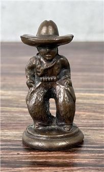 Cowboy Paperweight - Gladys Brown Edwards