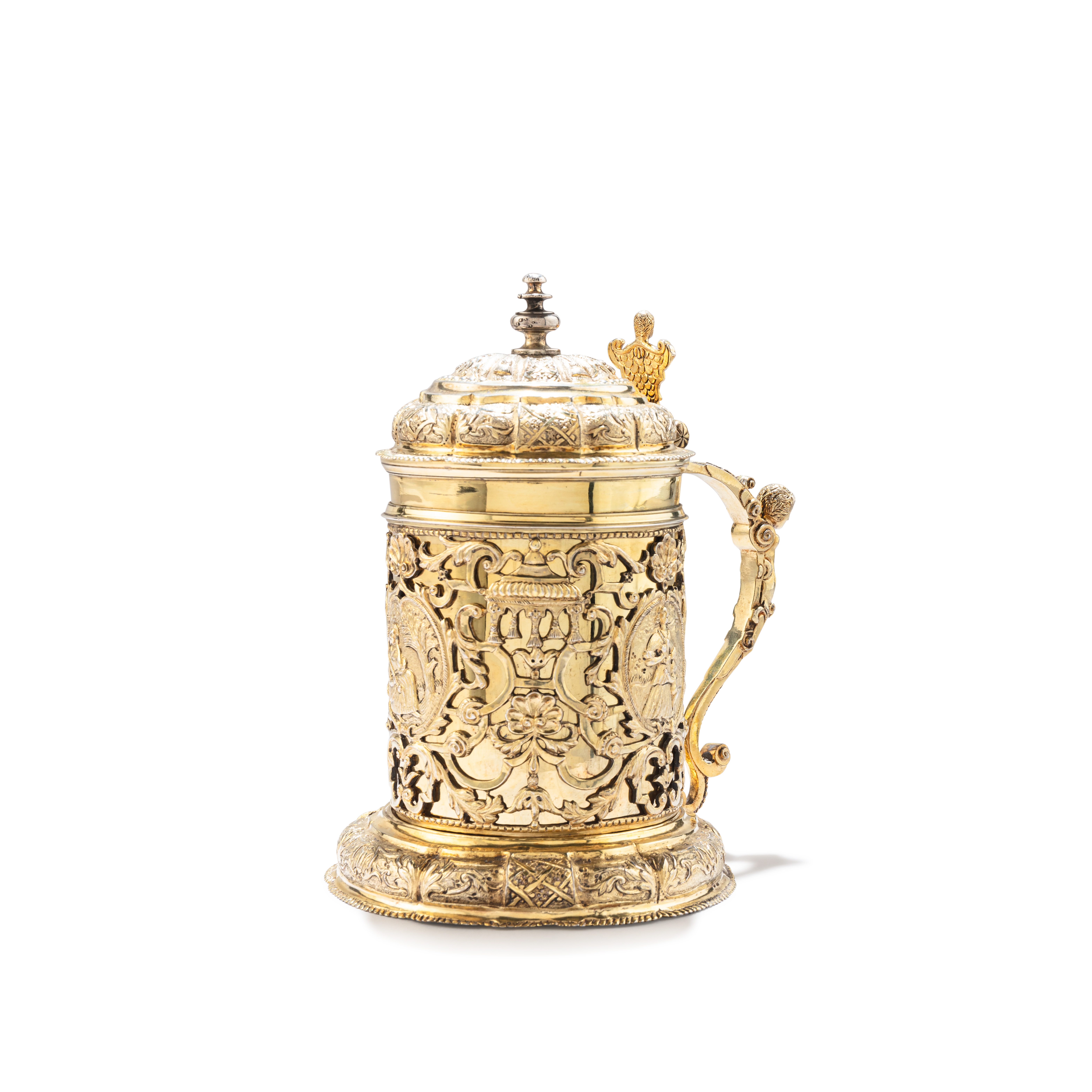 Artwork by Georgius May, A silver-gilt tankard, possibly by Georgius May, Brasso (Hungary), 1655-1684