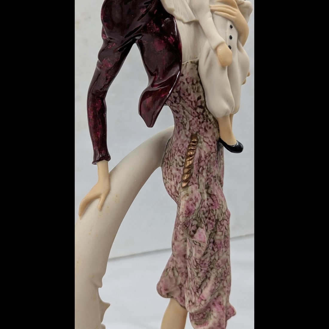 Artwork by Giuseppe Armani, Lady Clown With Puppet, Made of Figurine