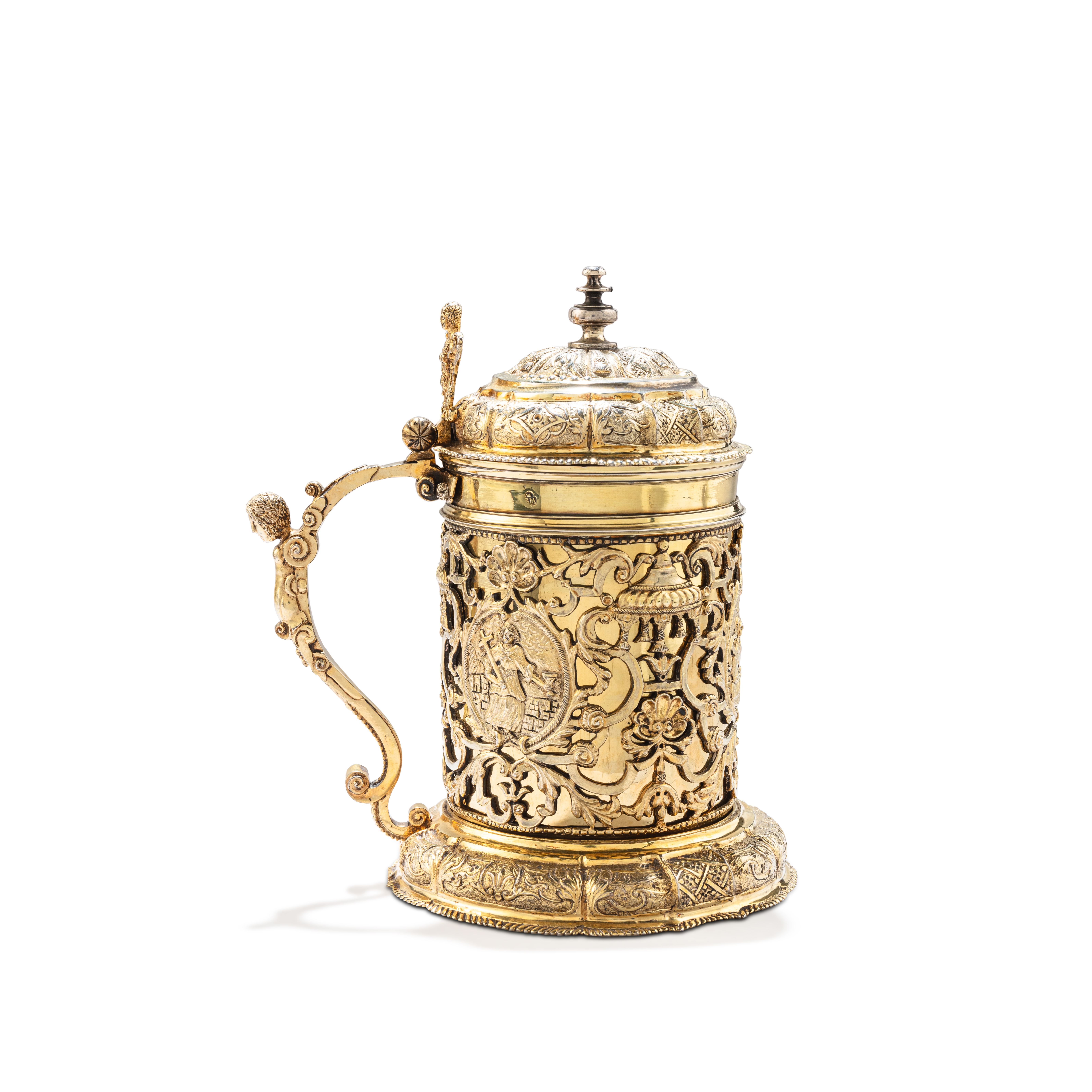Artwork by Georgius May, A silver-gilt tankard, possibly by Georgius May, Brasso (Hungary), 1655-1684