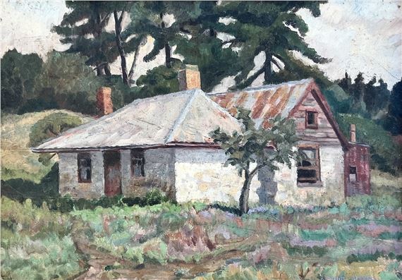 New Zealand scene of Villa by Arthur Funnell