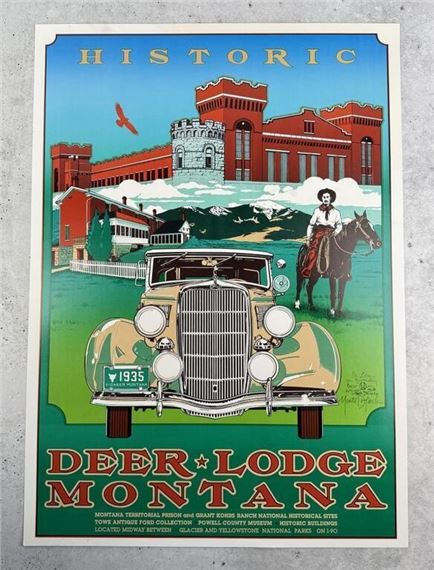 Deer Lodge Prison Print by Monte Dolack
