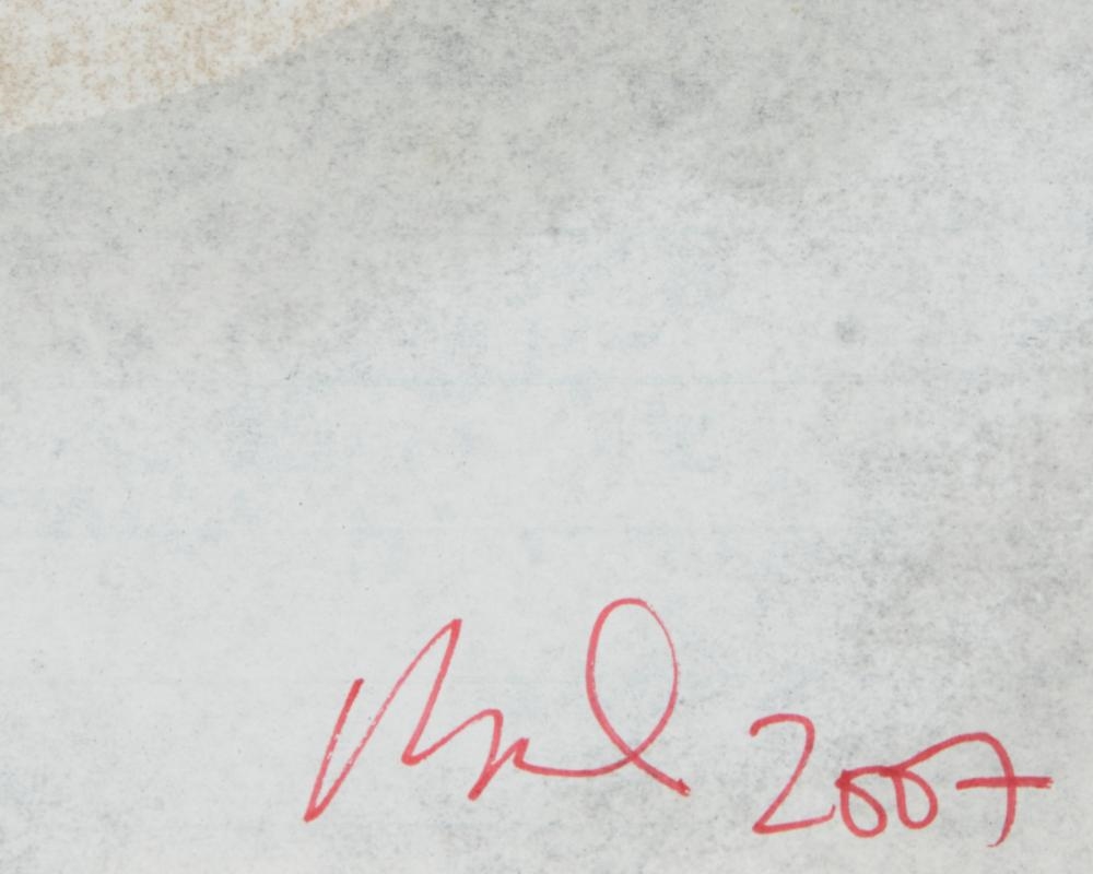 Artwork by Mark Verabioff, Untitled, Made of Mixed Media On Lined Notebook Paper