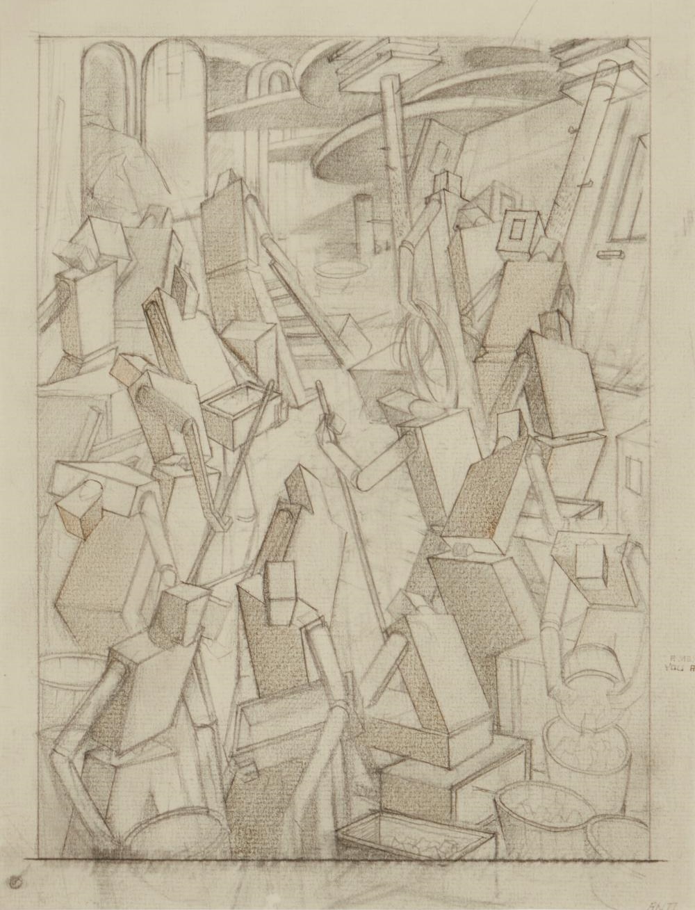 Mario Armond Zamparelli | Cubist figures in motion | MutualArt