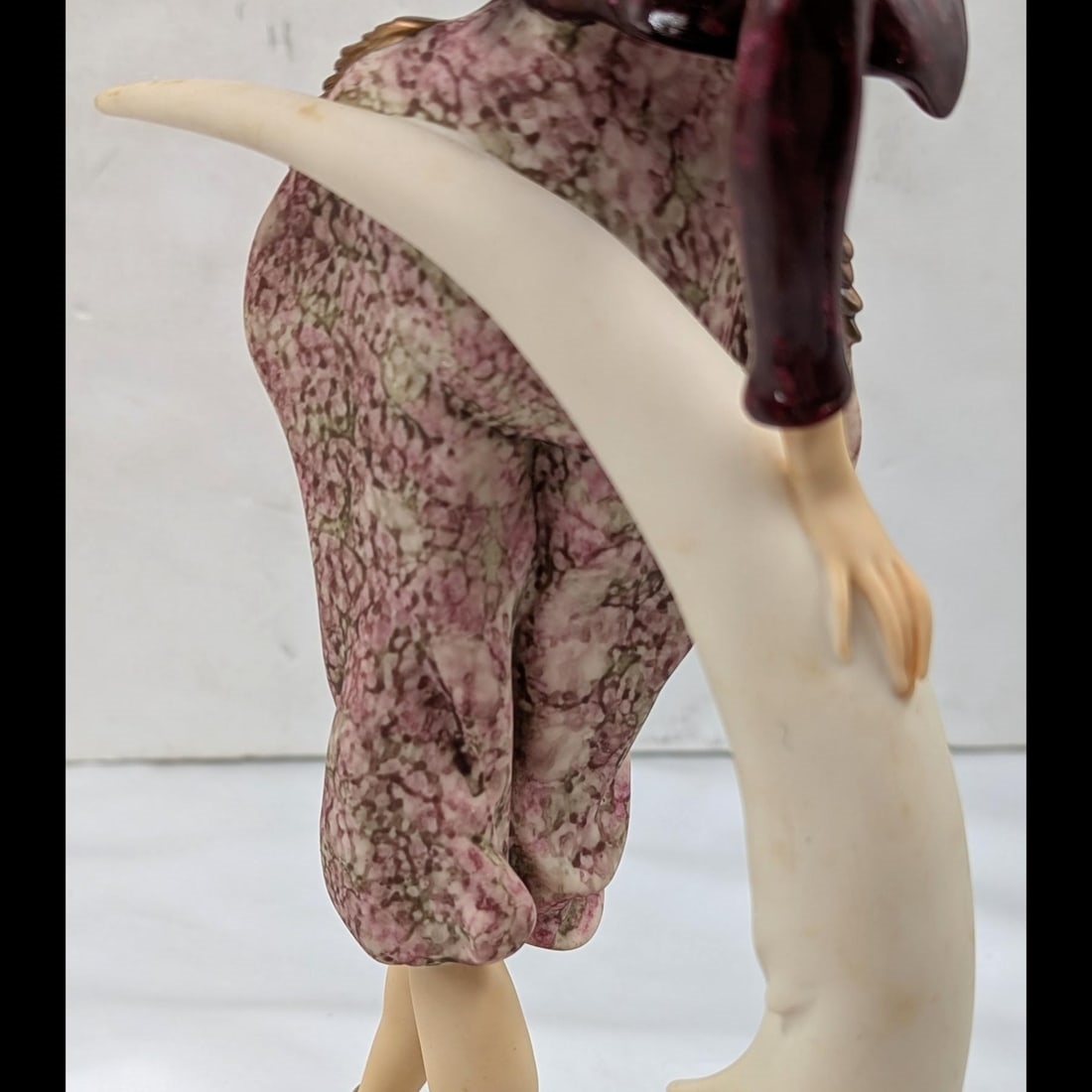 Artwork by Giuseppe Armani, Lady Clown With Puppet, Made of Figurine