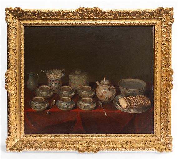Still life with Tea Set by Philip Mercier