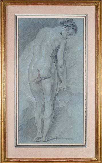 Study of a standing female nude - Charles-André van Loo